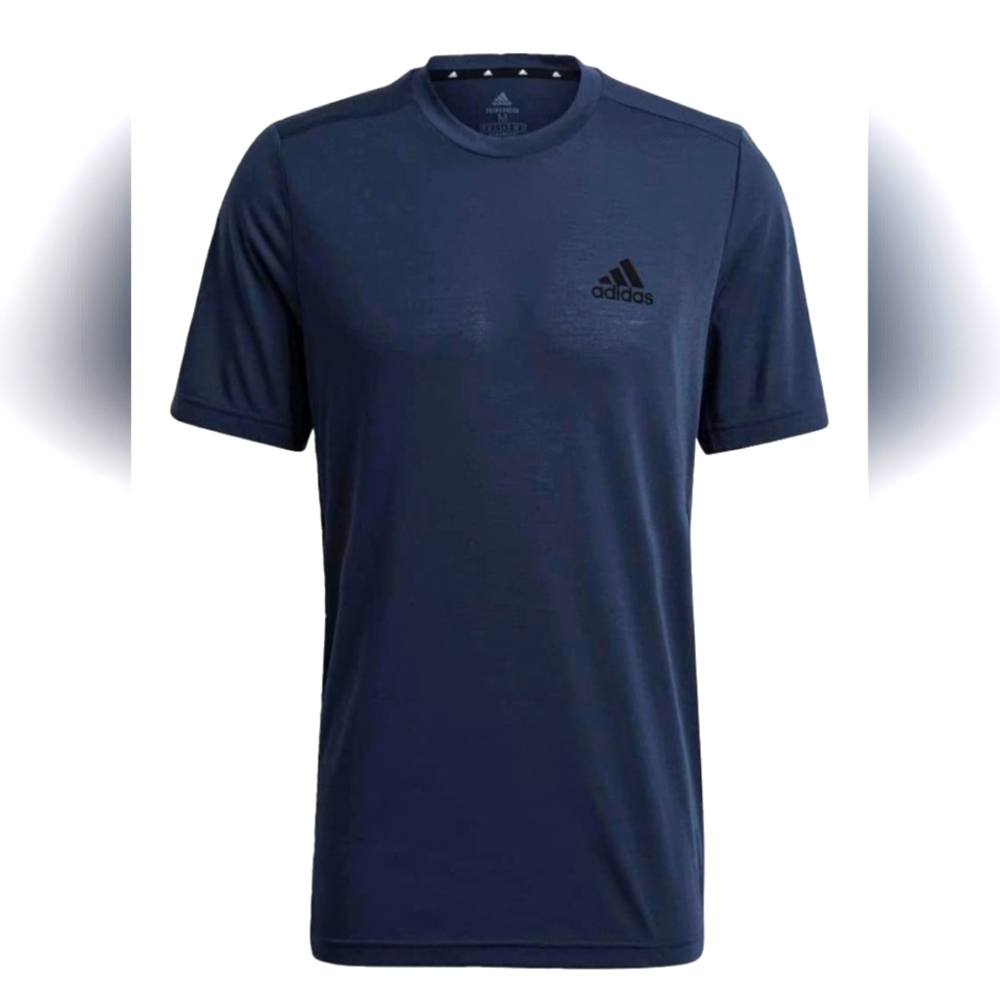 Adidas Men's Crew Neck Tshirt Navy/Black In Medium